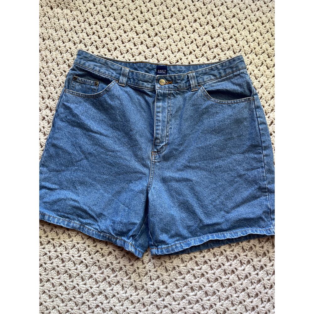 Vintage 90s Denim Shorts Jean Shorts Relaxed Loose Fit Size Large